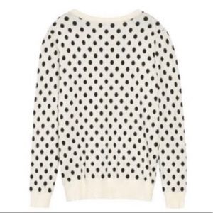 Black and white polka dot sweater